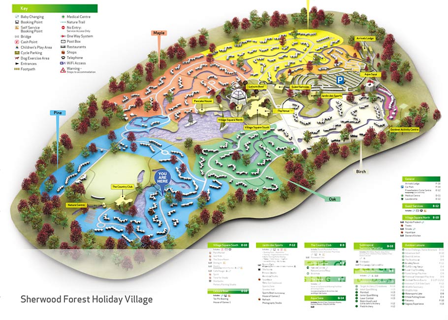 center parcs 3d map
