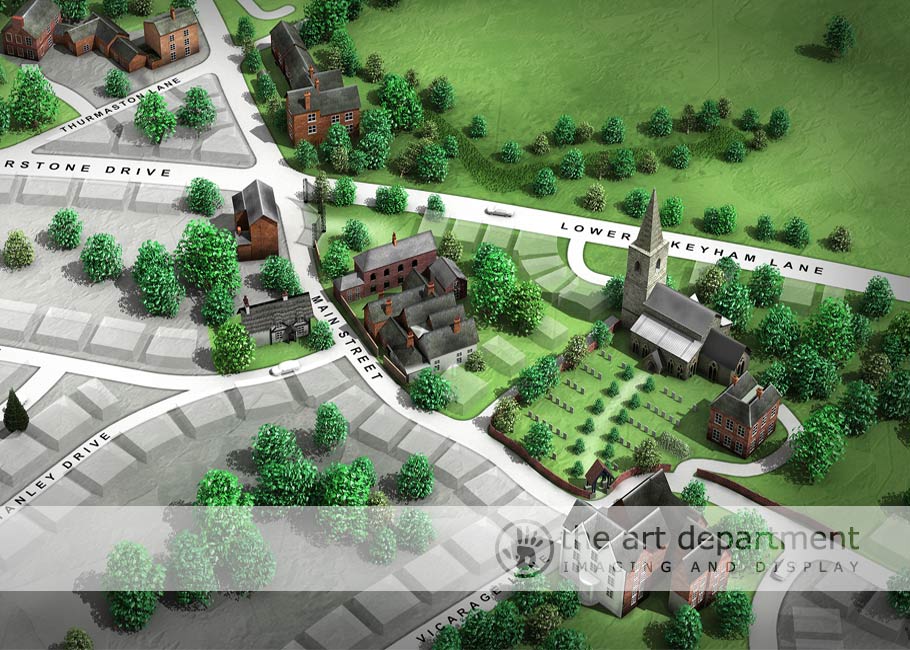 close up 3d map 2