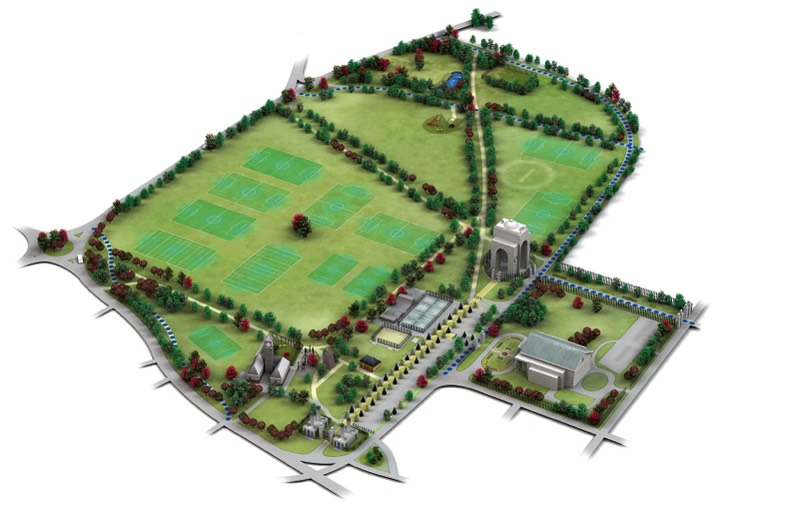 victoria park 3d map