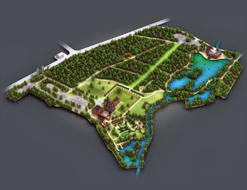 rufford park 3d map