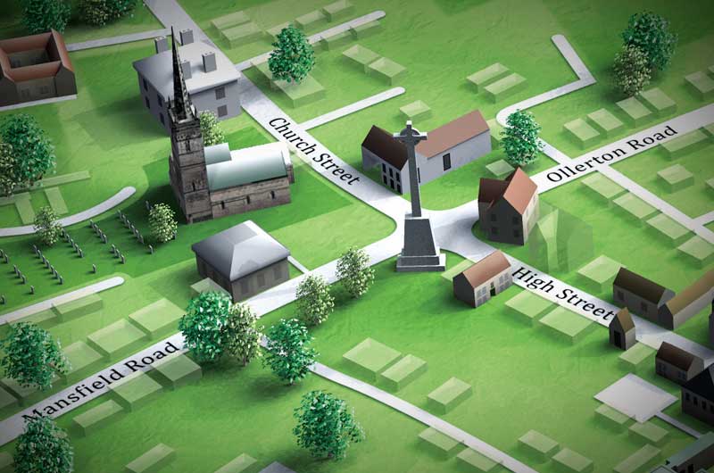 edwinstowe 3d map 2