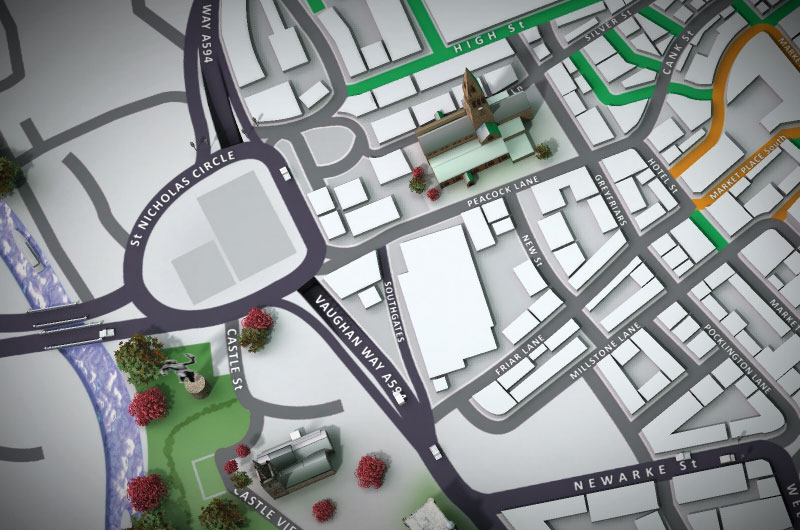 leicester 3d map 3