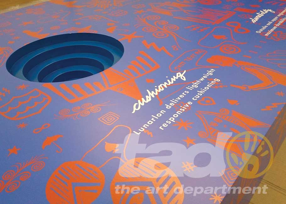 cushioning display